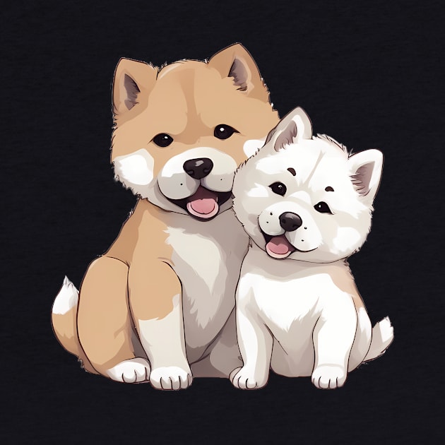 cute akita puppy by animegirlnft